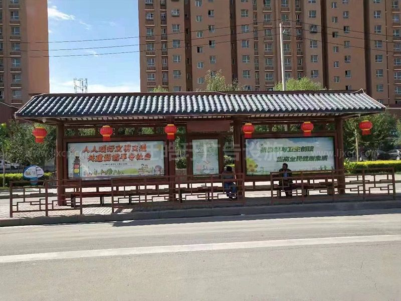 仿古候車(chē)亭廠(chǎng)家現(xiàn)場(chǎng)安裝案例